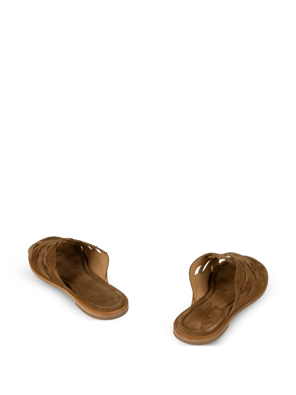 Sartore Sandalen met uitgesneden details Bruin