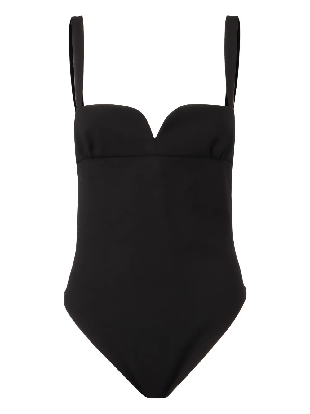 Magda Butrym traje de baño strapless con escote corazón | negro | Image 1