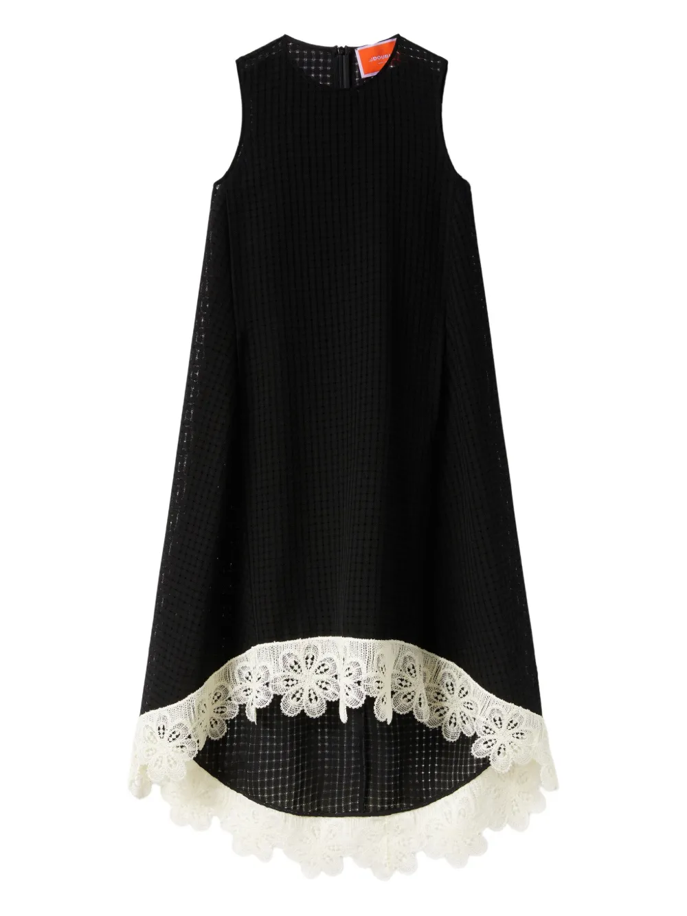 La Doublej La Scala Lace-embroidered Sleeveless Midi Dress