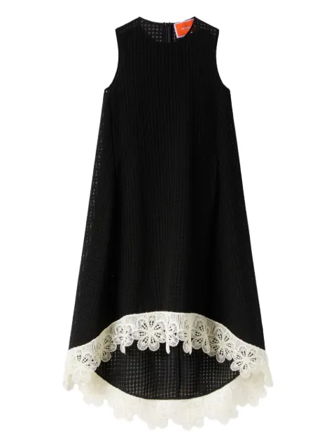 La DoubleJ La Scala lace-embroidered sleeveless midi dress
