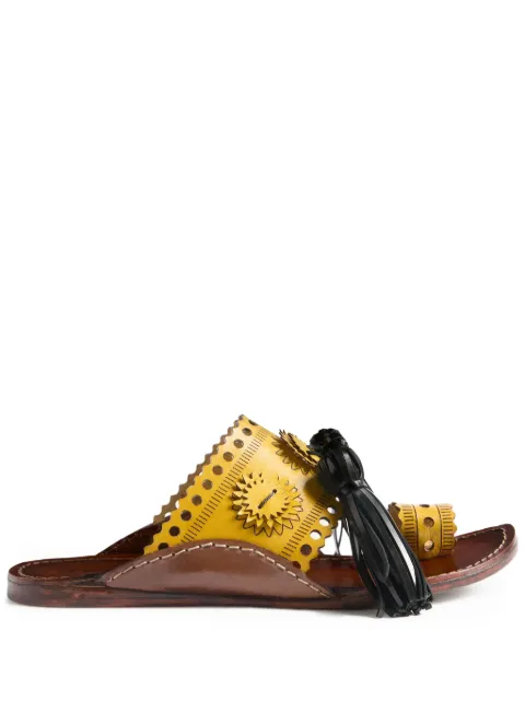 La DoubleJ sandalias con detalle de borlas
