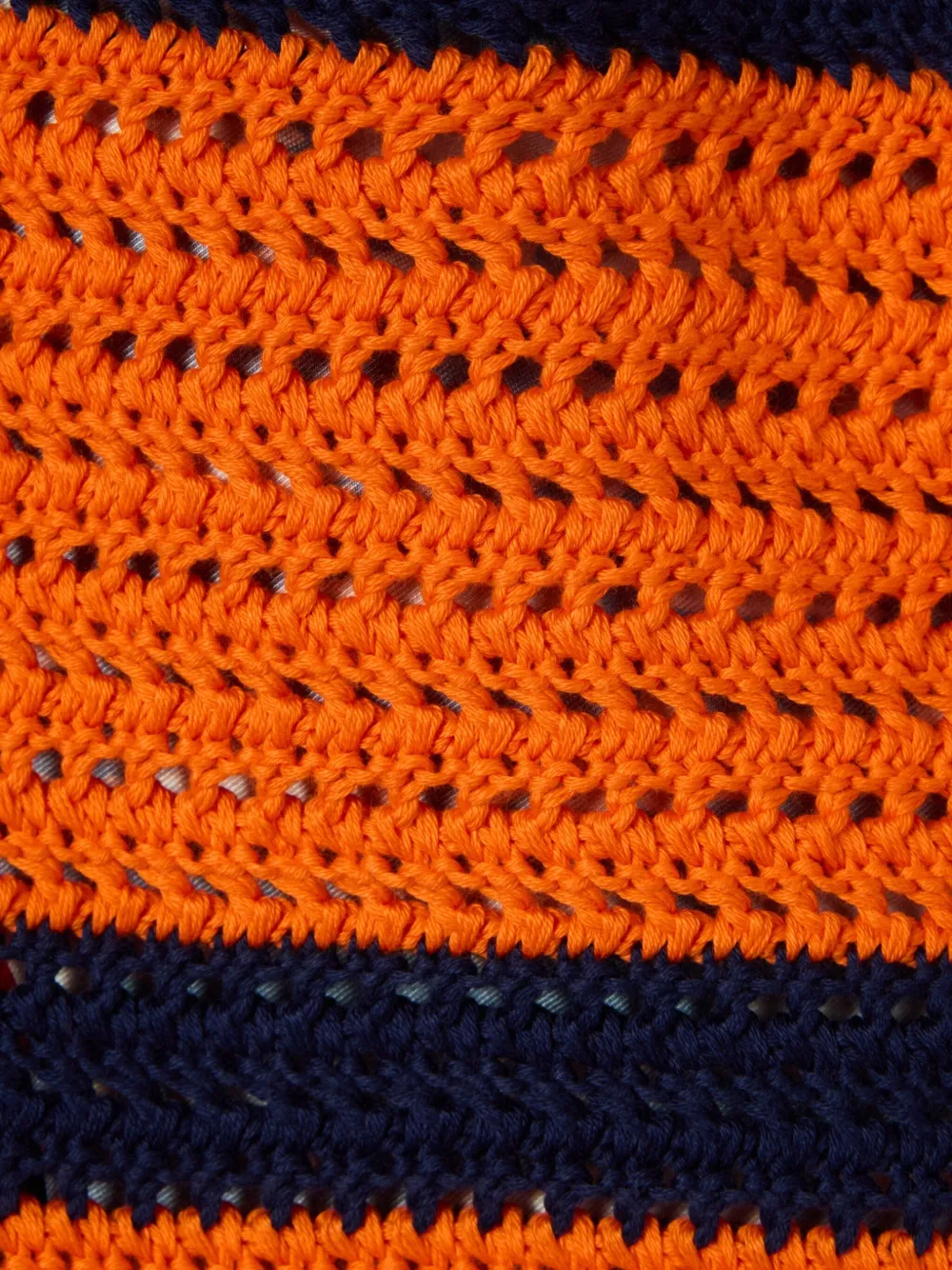 La DoubleJ Gehaakte gestreepte shorts Oranje