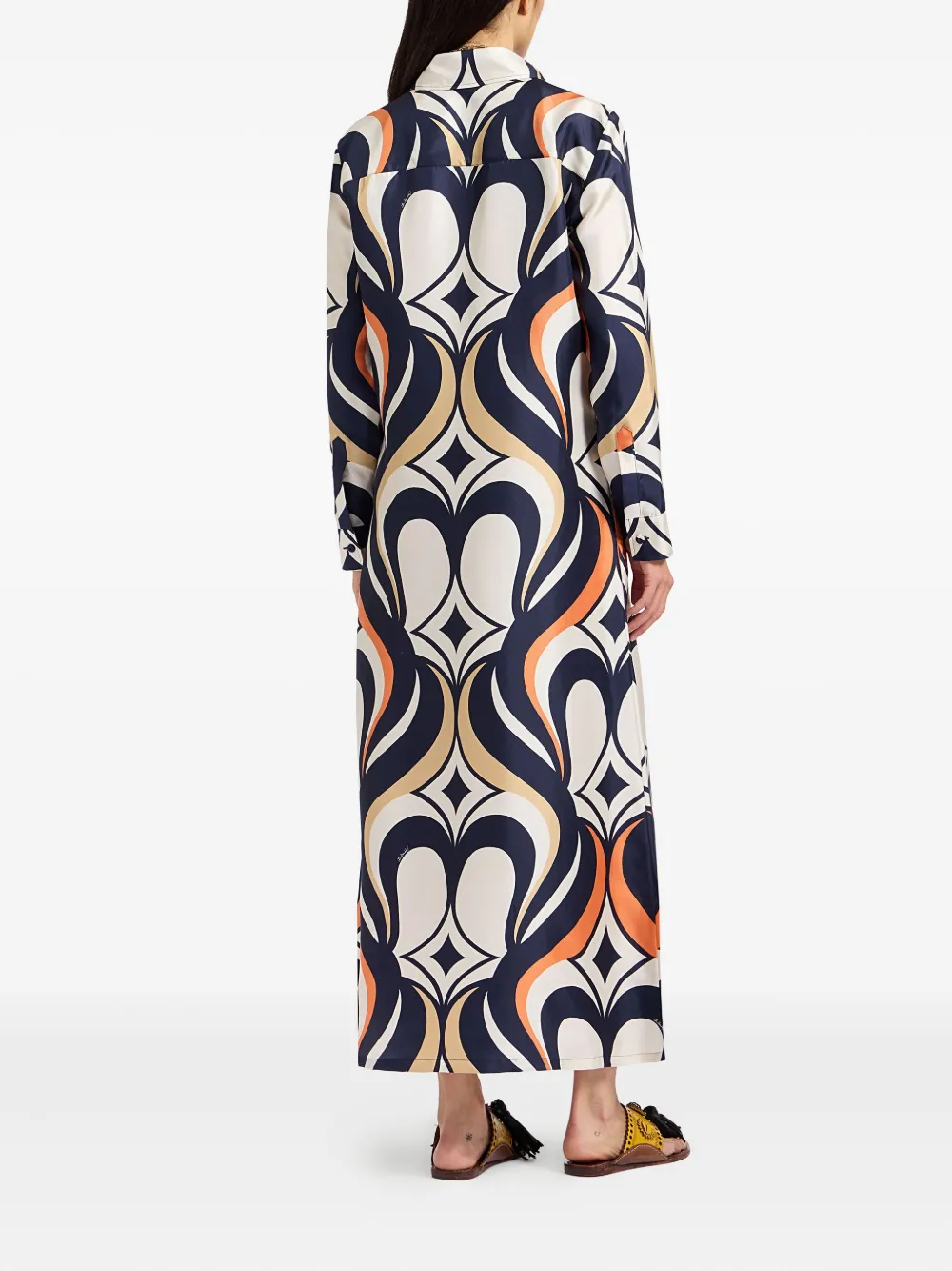 La DoubleJ geometric-print dress Wit