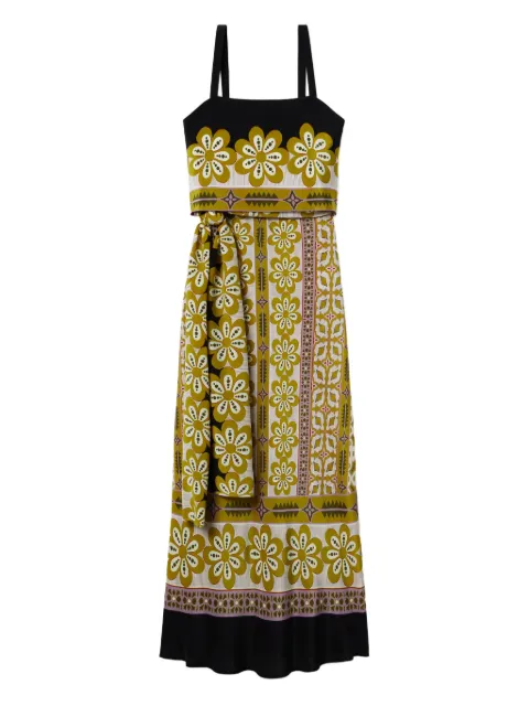 La DoubleJ Slip-Around floral-print maxi dress