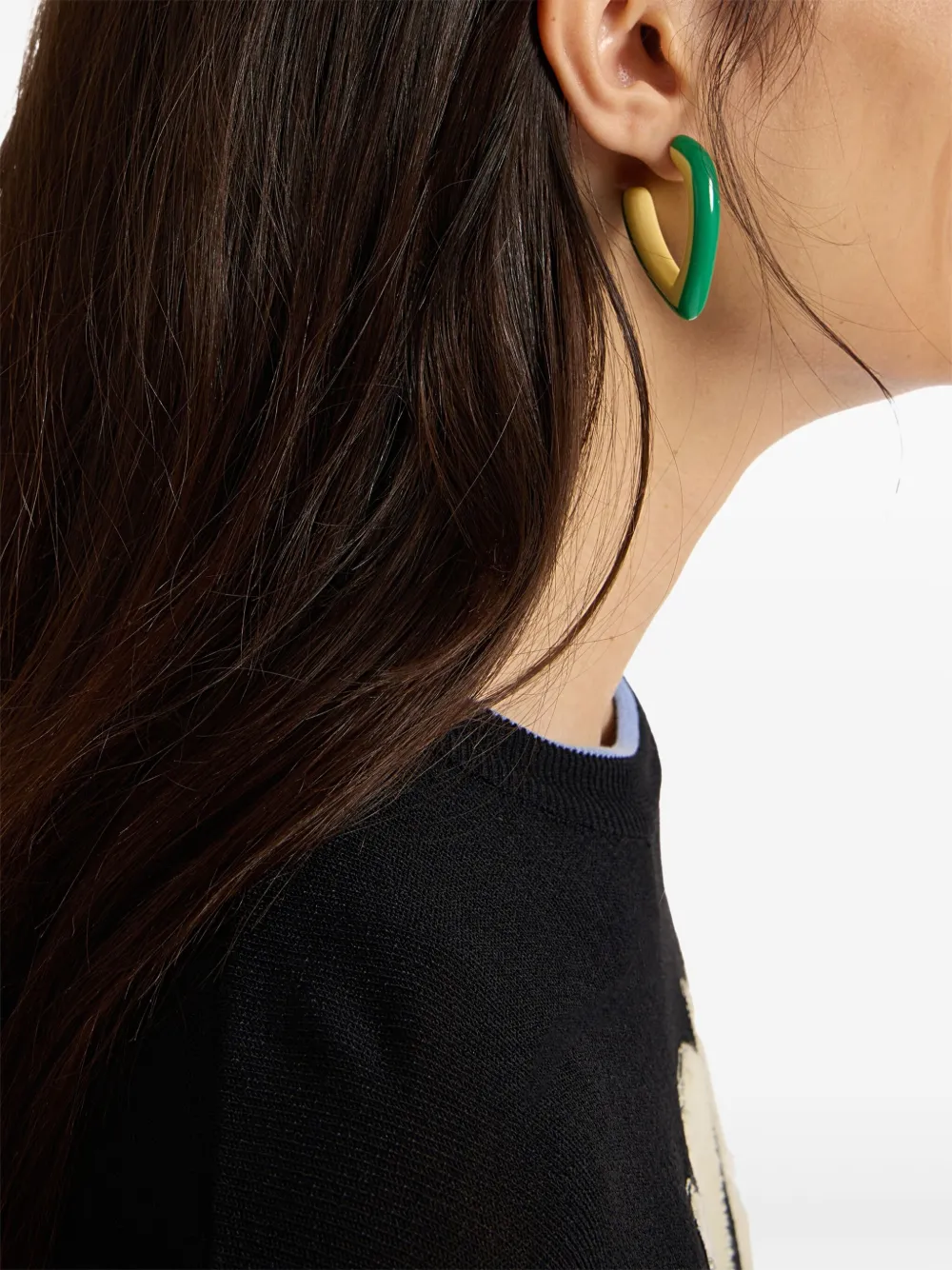 La DoubleJ mini Dew earrings - Groen