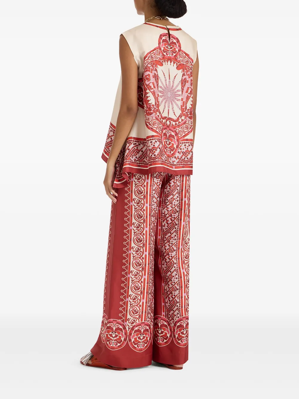 Shop La Doublej Silk Palazzo Pants