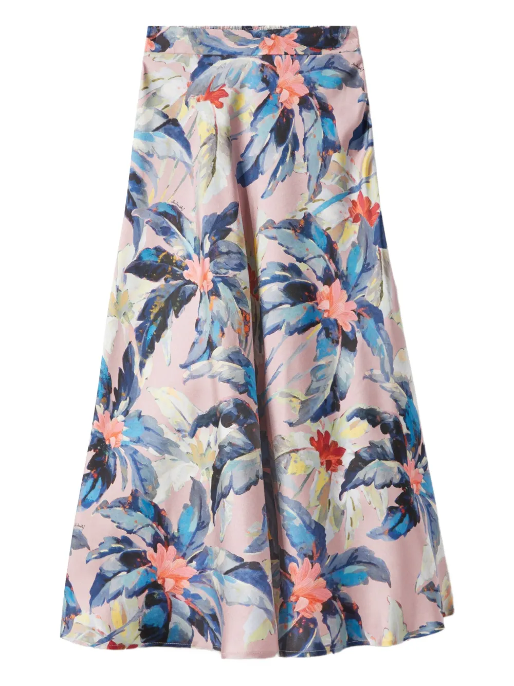 La Doublej Lungomare Floral-print Midi Skirt
