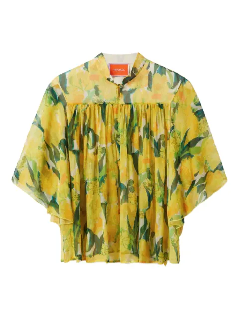 La DoubleJ lemon-print blouse