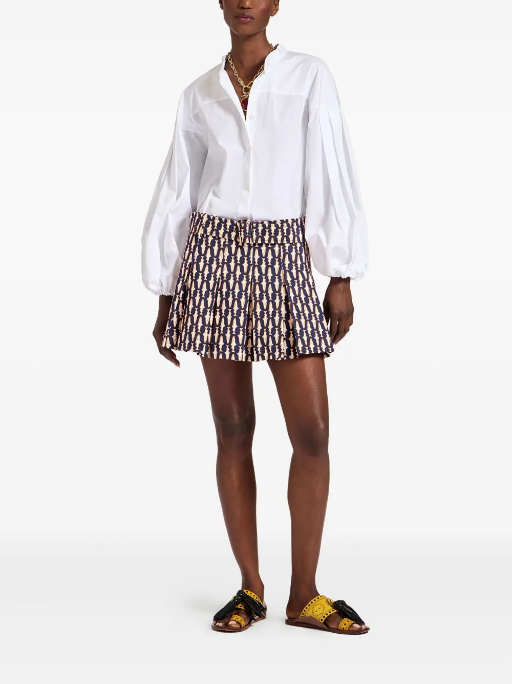 La DoubleJ pleated fish-print skirt | A-Line Skirts | Image 2