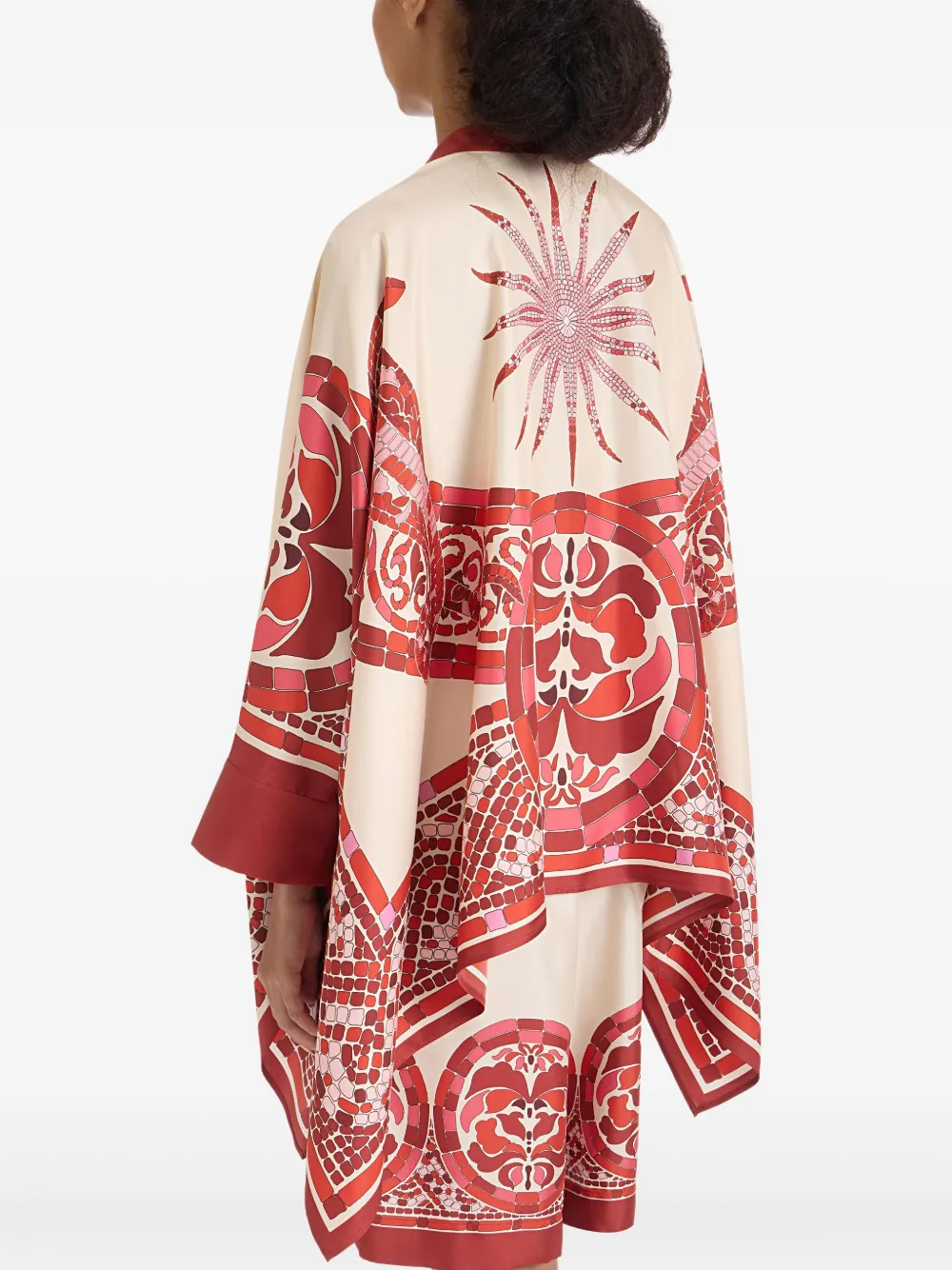 La DoubleJ Zijden foulard blouse Rood