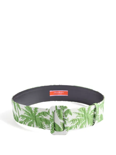 La DoubleJ palm-tree print belt