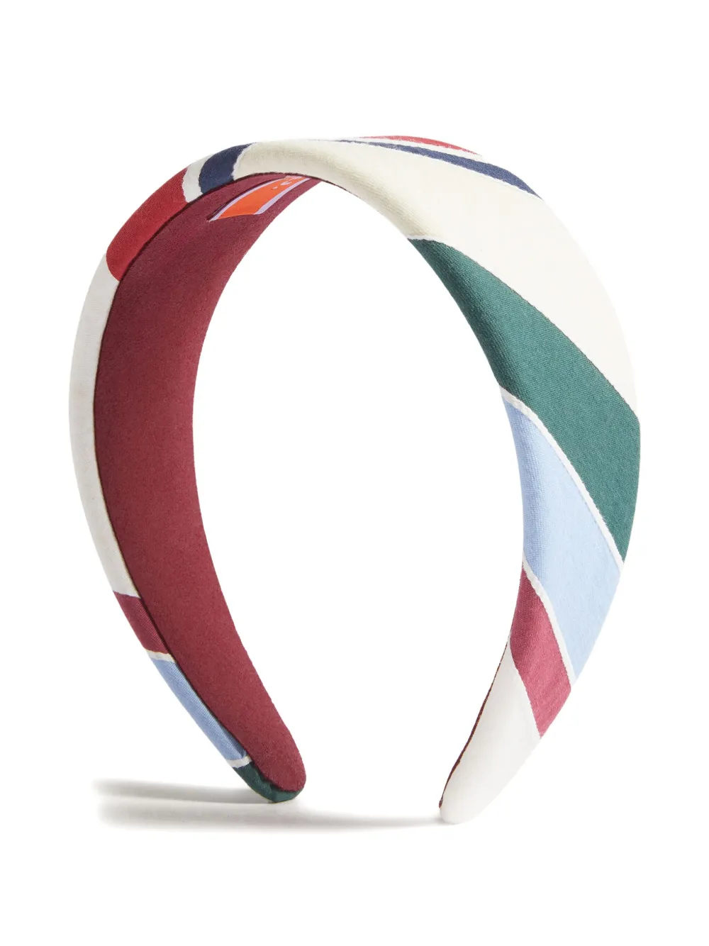 La DoubleJ striped headband Wit