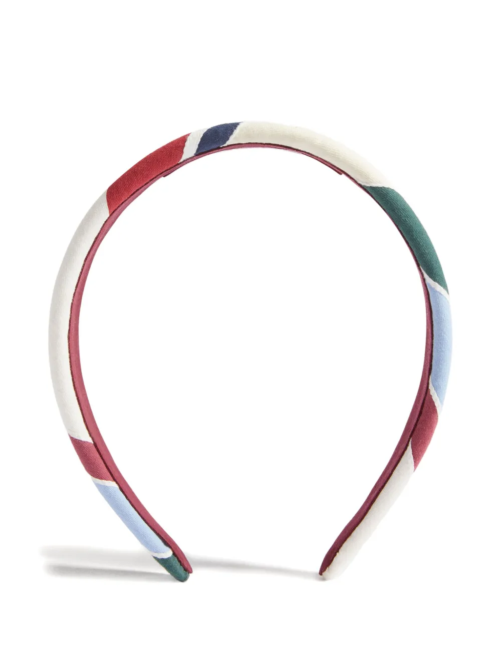 La DoubleJ striped headband Wit