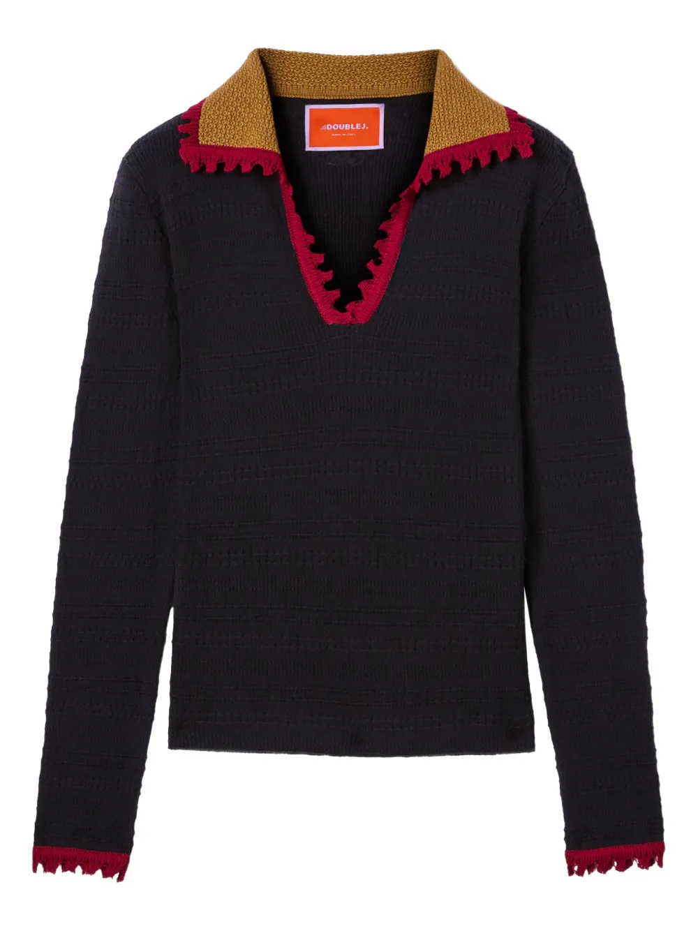 La DoubleJ cotton-cashmere sweater | Black | Image 1