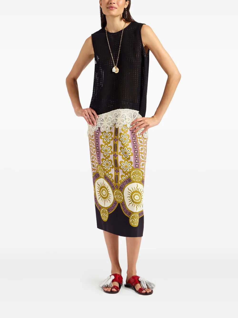 La DoubleJ patterned pencil skirt | Pencil Skirts | Image 2
