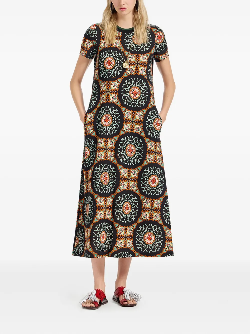 La DoubleJ Sporty Swing short-sleeve midi dress | Day Dresses | Image 2