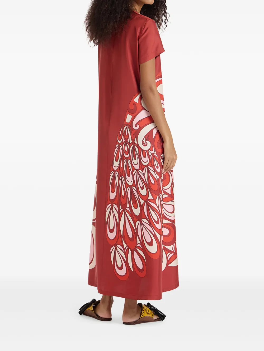 La DoubleJ Swing maxi-jurk Rood