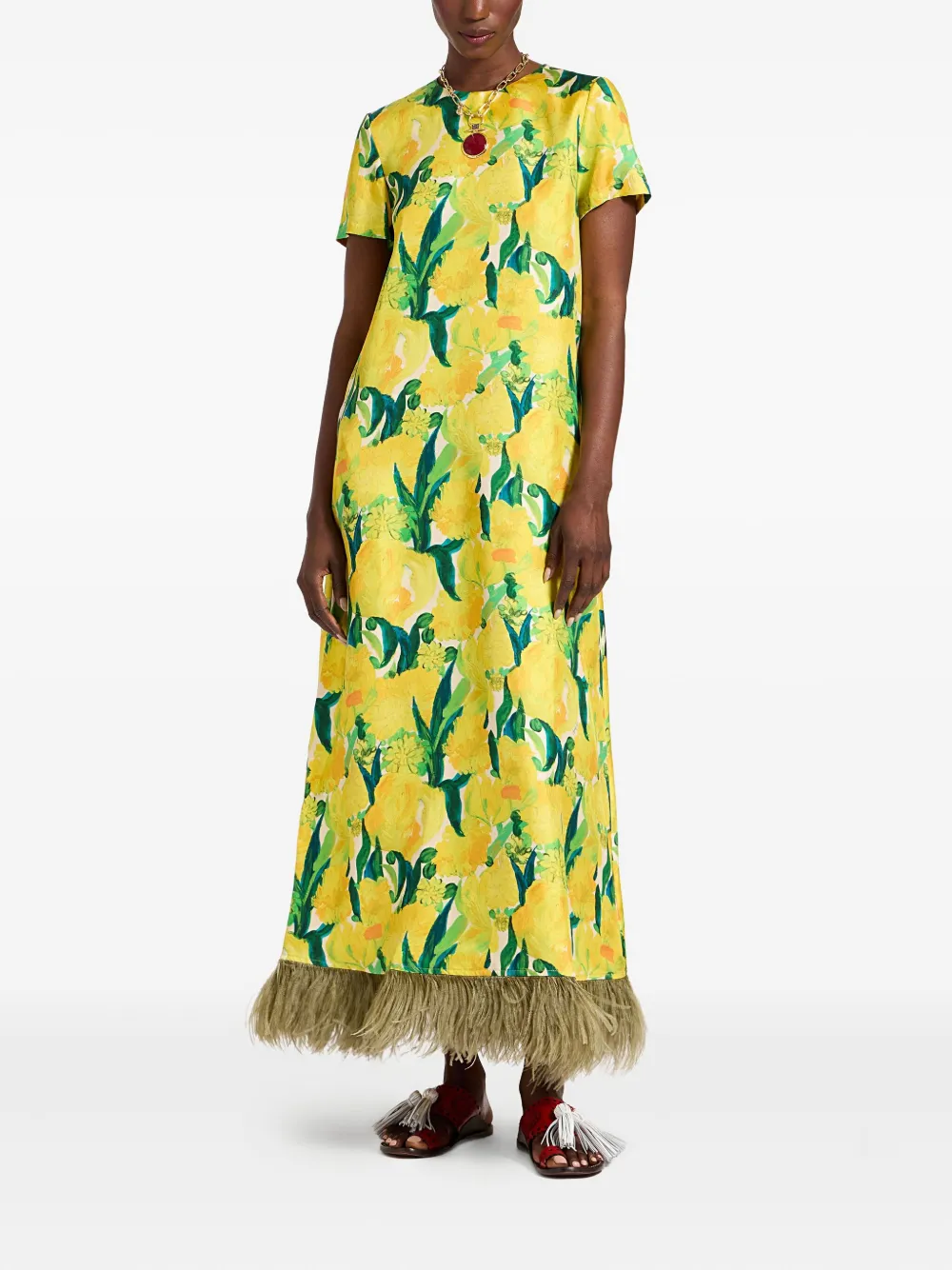 La DoubleJ robe longue Swing à fleurs | Robes de jour | Image 2