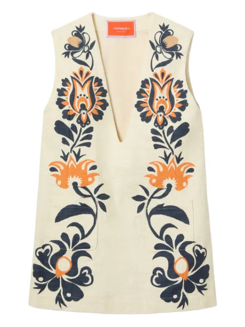 La DoubleJ floral sleeveless tunic dress