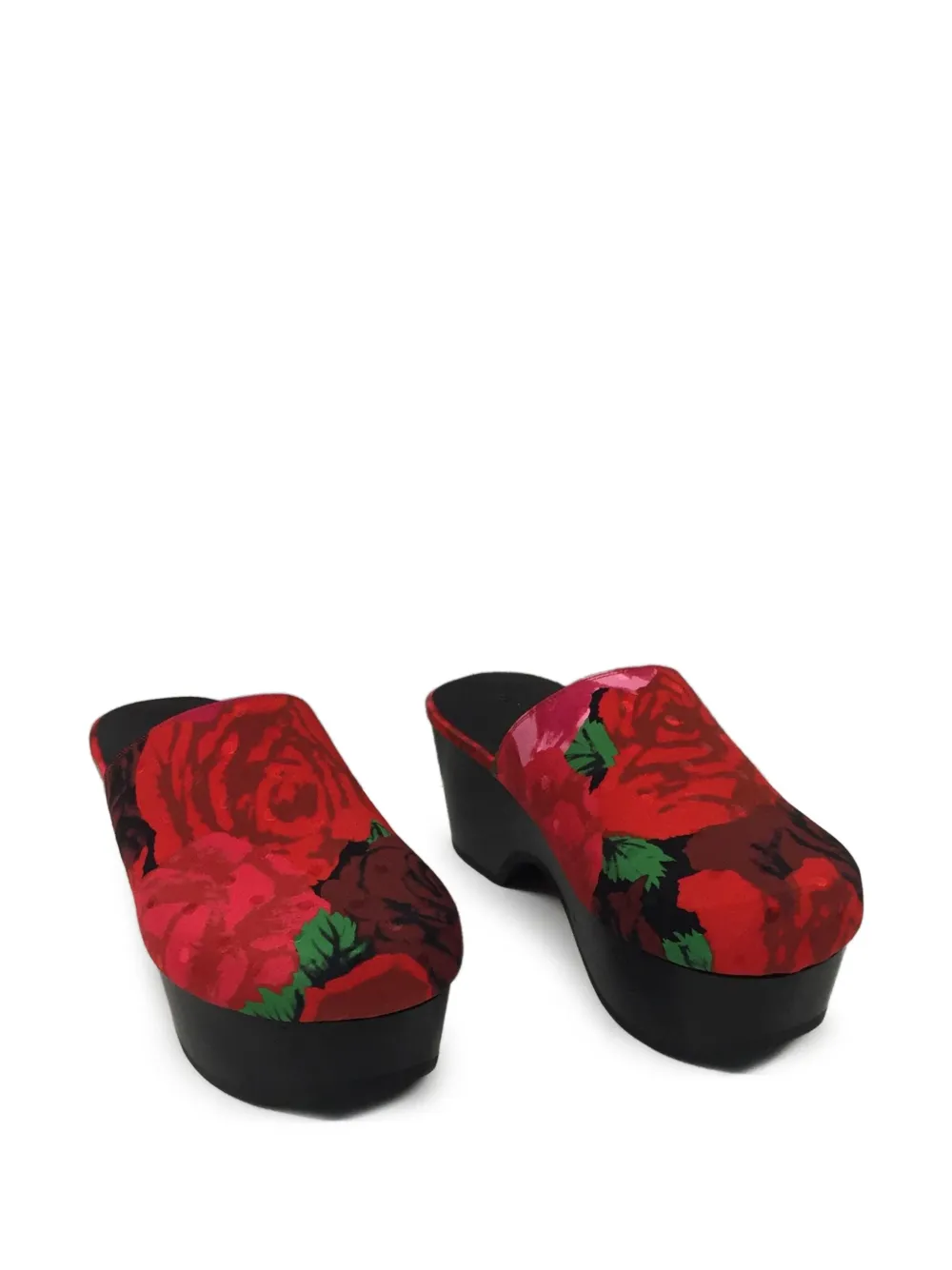 Magda Butrym rose-print platform mules | Heeled Mules | Image 2