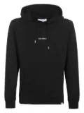 Les Deux Lens logo-embroidered hoodie - Black