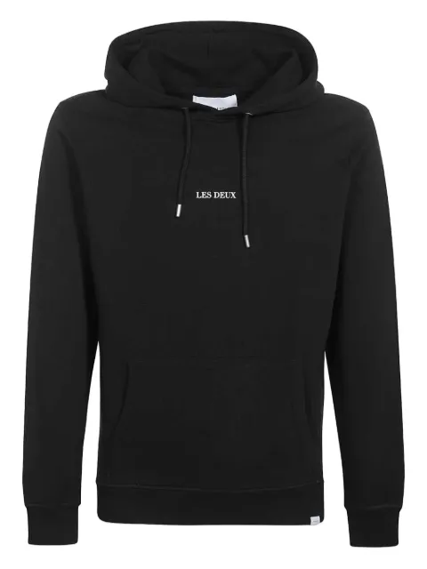 Les Deux Lens logo-embroidered hoodie