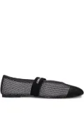 Karl Lagerfeld mesh ballerina shoes - Black