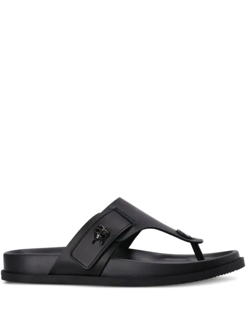 Karl Lagerfeld flip flops con placa del logo