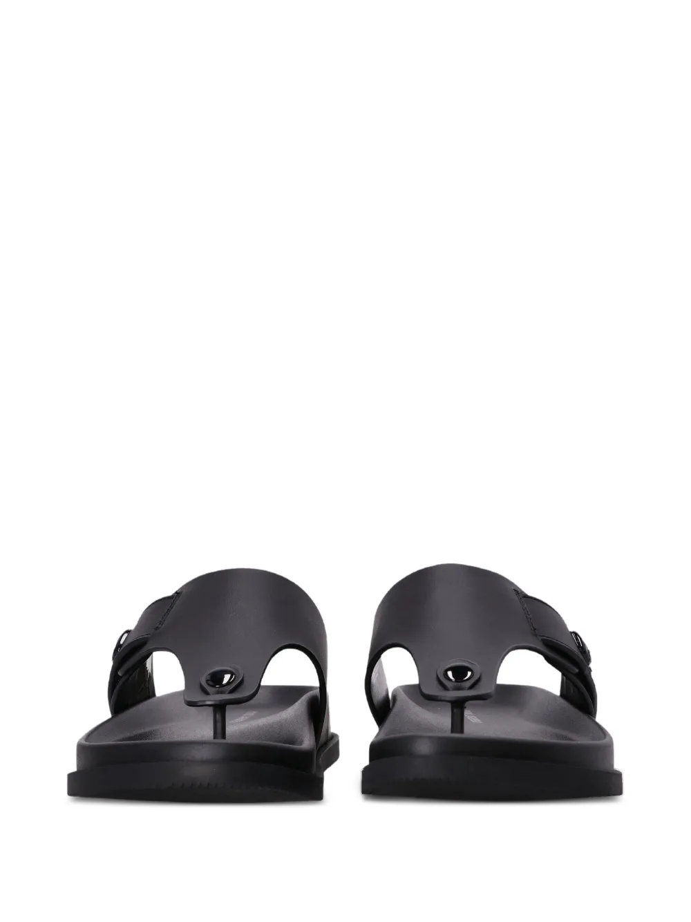 Karl Lagerfeld logo-plaque slides Black