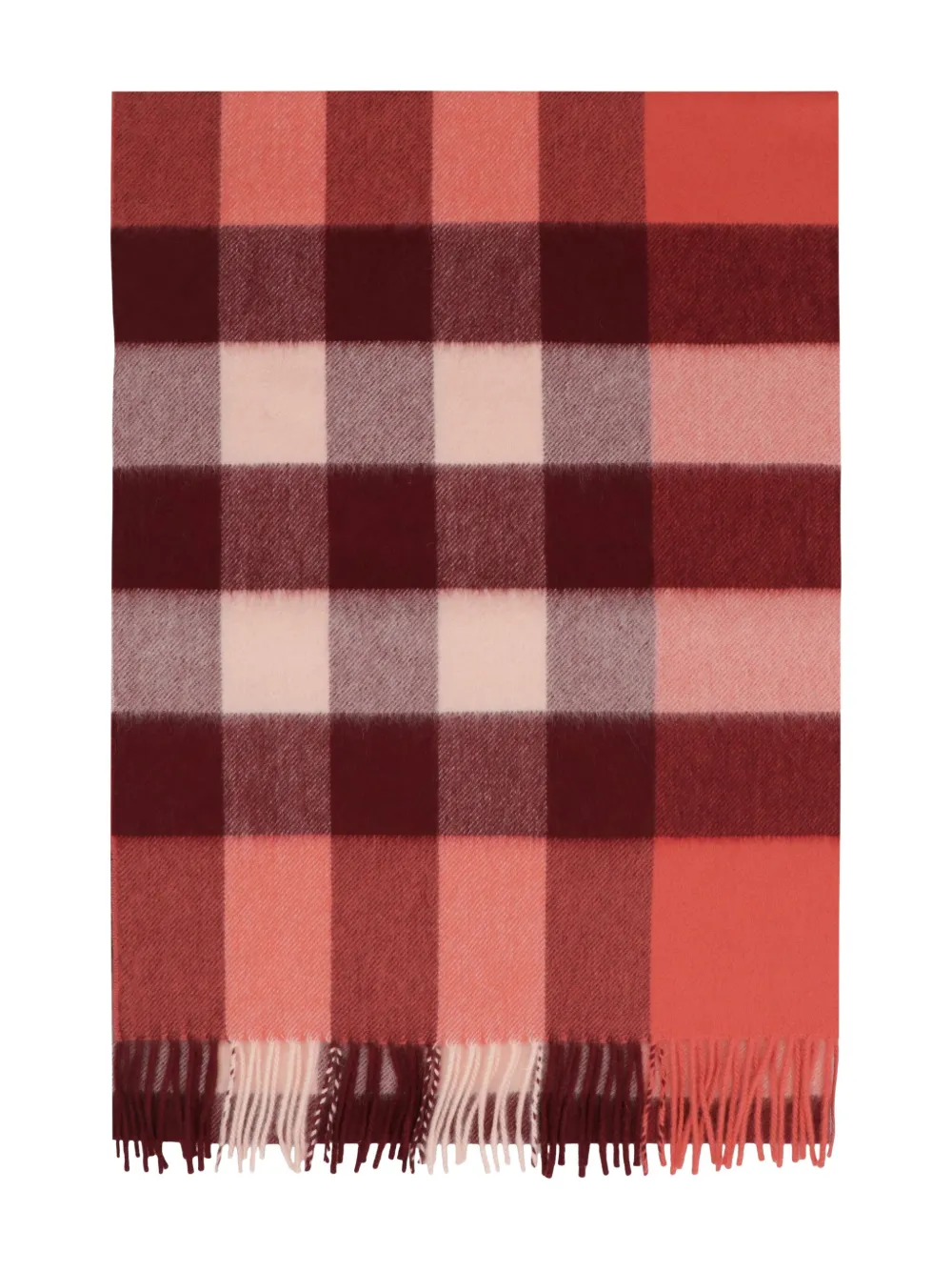 Burberry Geruite sjaal Rood