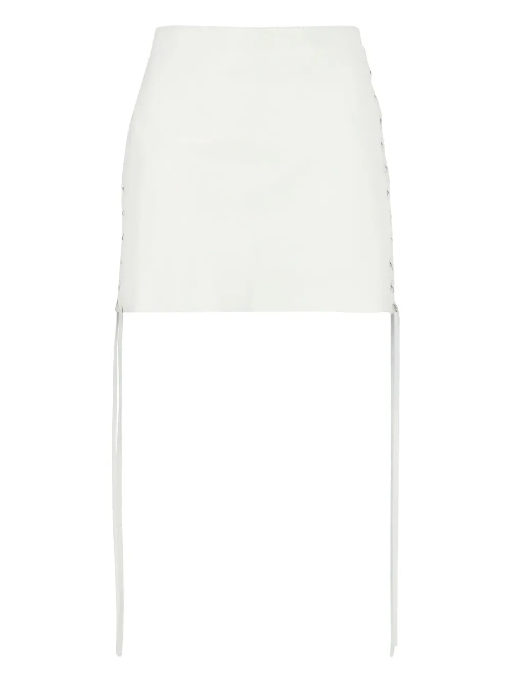 Salvatore Santoro Mini-rok met veters Wit