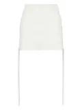 Salvatore Santoro lace-up mini skirt - White
