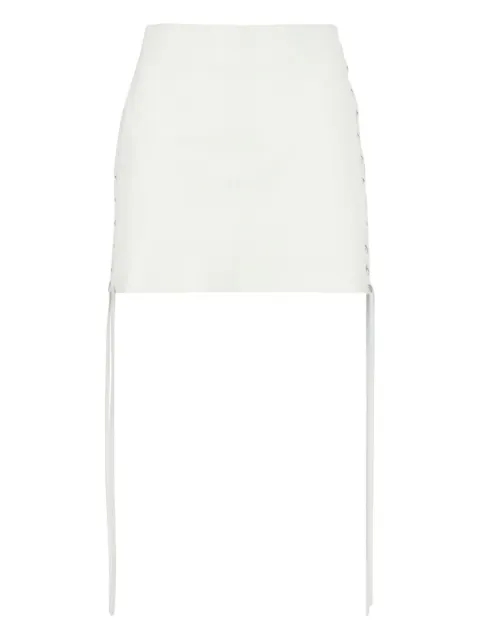 Salvatore Santoro lace-up mini skirt