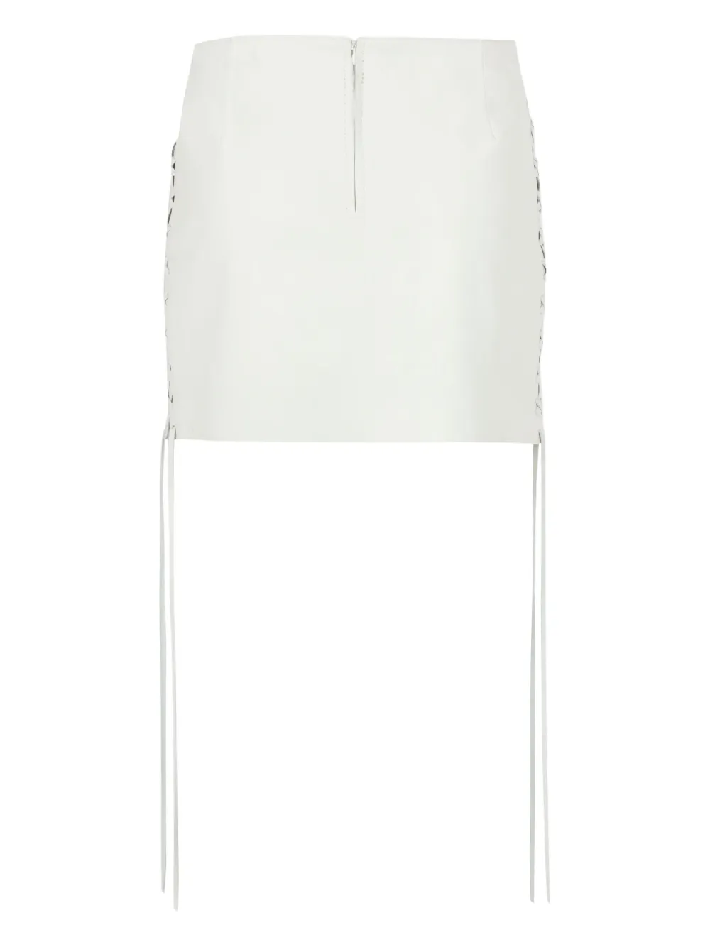Salvatore Santoro lace-up mini skirt - Wit