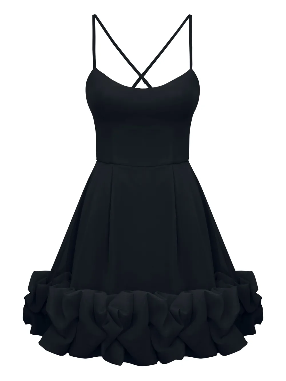 POST MERIDIEM robe-bustier courte à dos ouvert | noir | Image 1