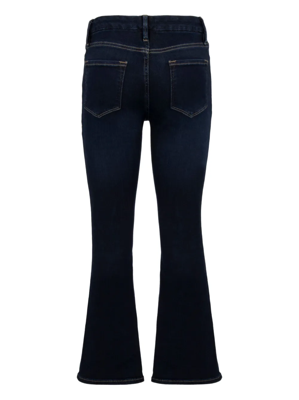 FRAME cropped flared jeans - Blauw