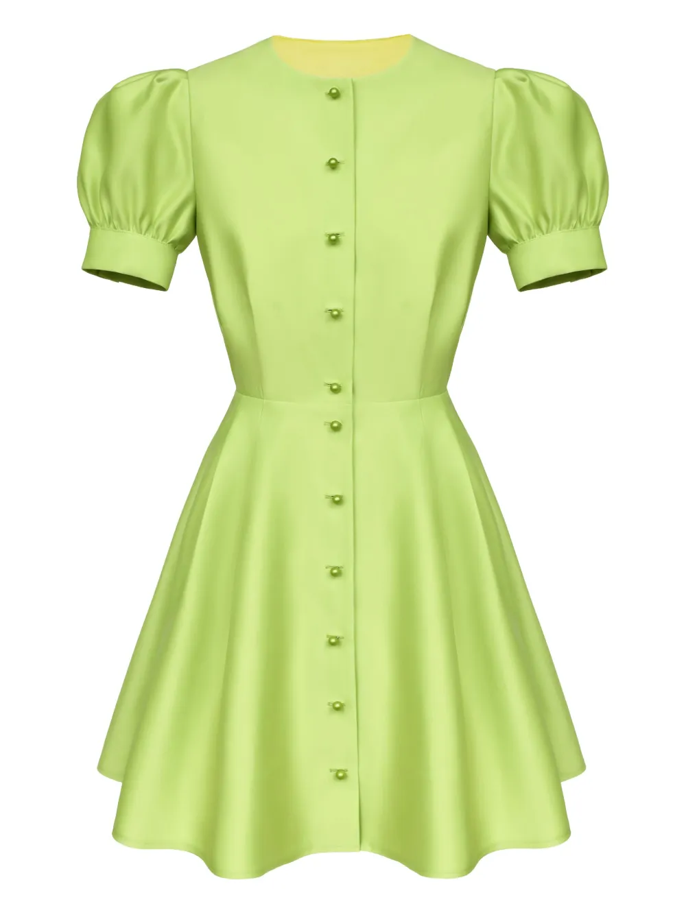 POST MERIDIEM vestido corto con botones | verde | Image 1