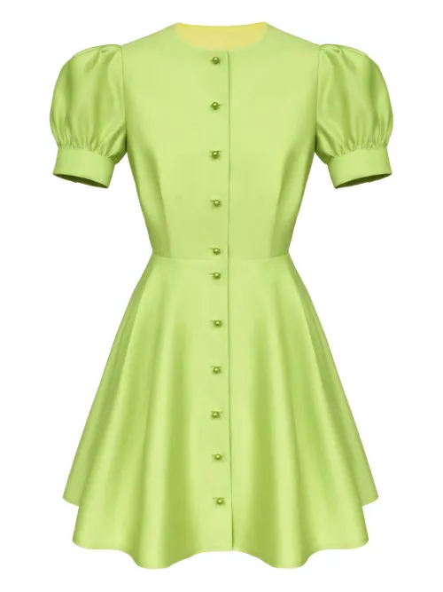 Robe courte à boutonnière - POST MERIDIEM - Modalova