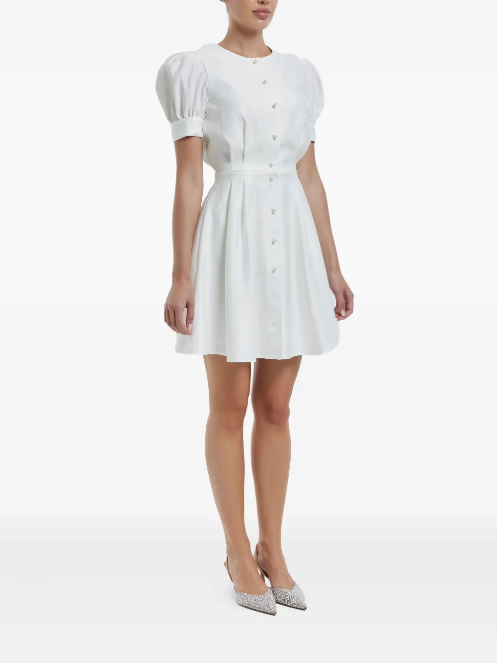 Shop Post Meridiem Button-down Mini Dress