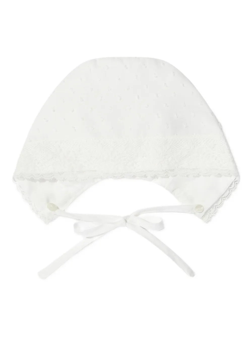 Sarah Louise Romper met kanten afwerking Wit