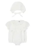 Sarah Louise lace-trimmed body set - White