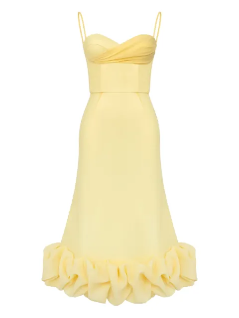 POST MERIDIEM robe-bustier à design drapé