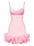POST MERIDIEM draped ruffle mini dress - Pink