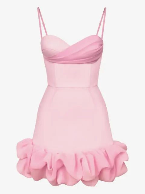 POST MERIDIEM vestido corto con volantes