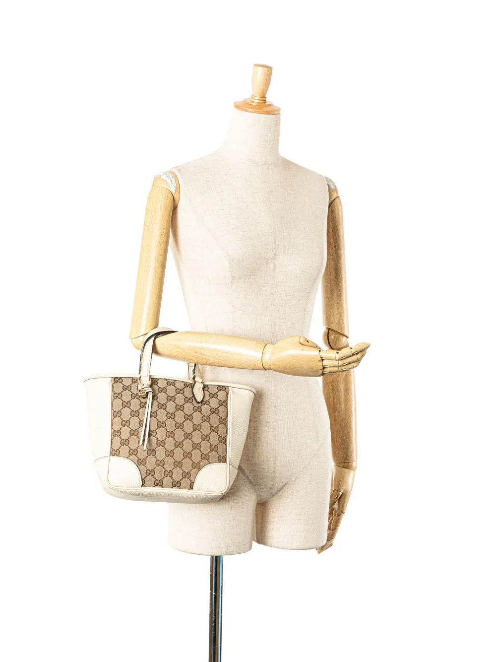 Pre-owned Gucci 2000-2015 Small Gg Canvas Bree Satchel