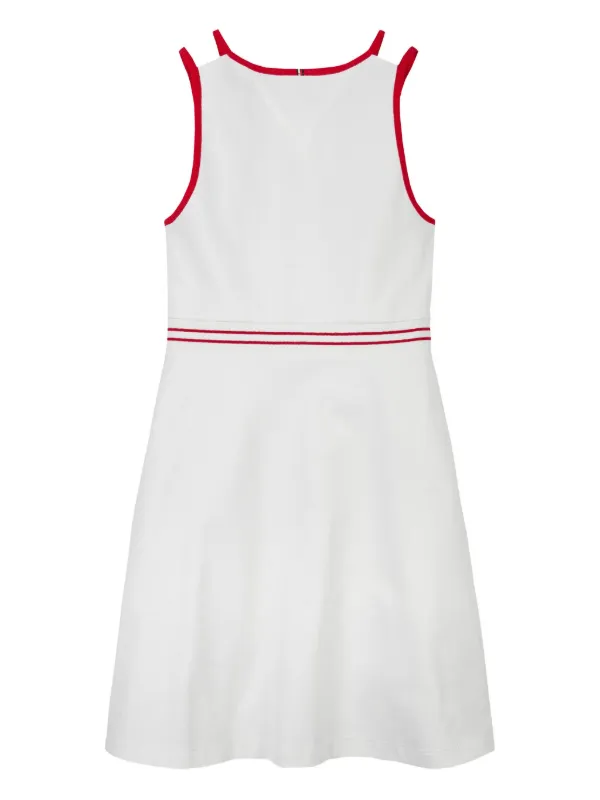 Tommy Hilfiger Junior contrast-trim Dress White FARFETCH PH