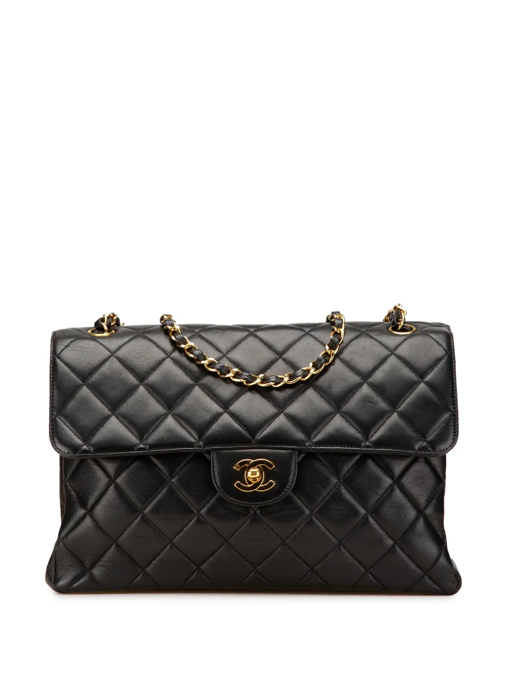CHANEL Pre-Owned 1996-1997 Jumbo Lambskin Double Sided Flap shoulder bag | Black | Image 1