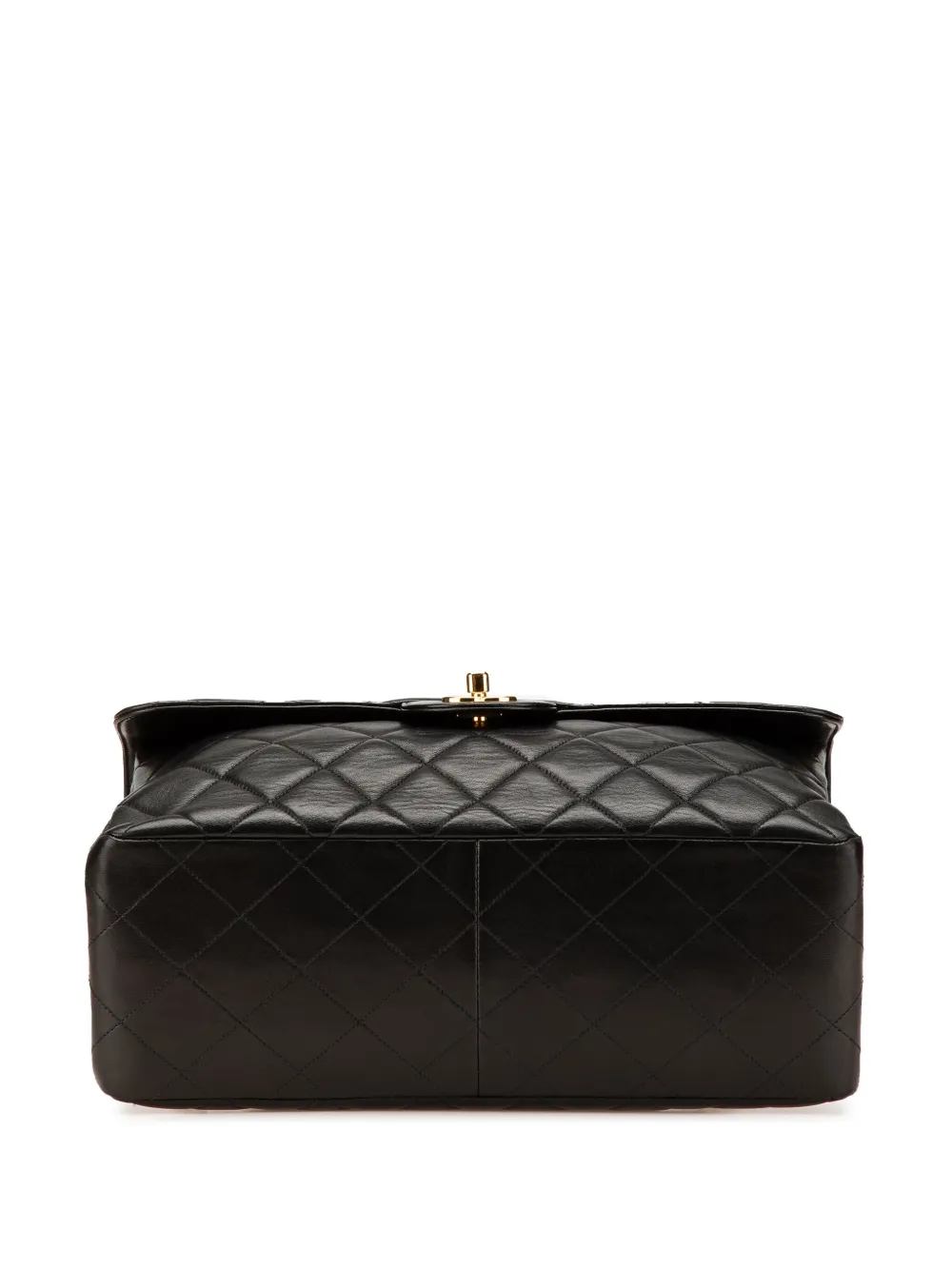 Pre-owned Chanel 1996-1997 Jumbo Lambskin Double Sided Flap Shoulder Bag
