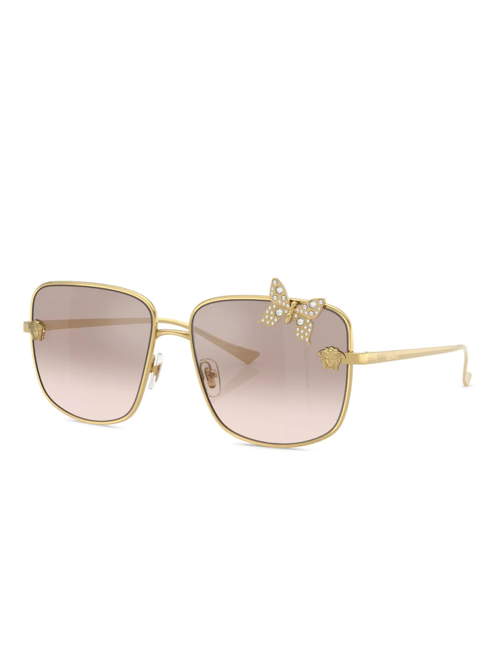 Versace Eyewear logo-print sunglasses - Goud