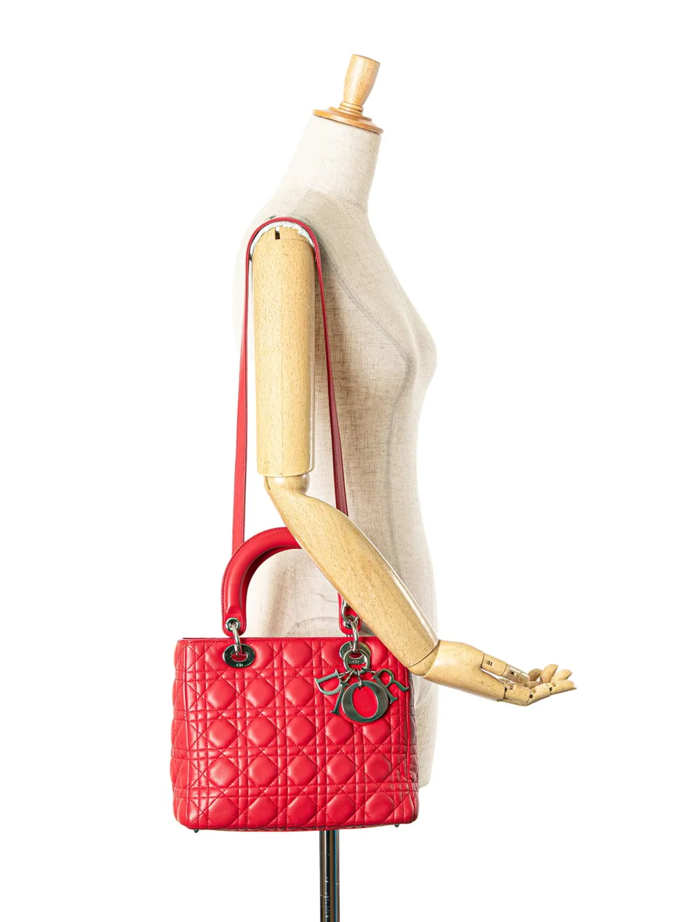 Christian Dior Pre-Owned 2011 Medium Lambskin Cannage Lady Dior satchel | Pre-Owned | Image 2